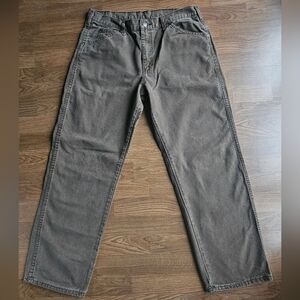 Dickies Relaxed Fit Straight Leg Khaki Work Jeans Mens 34" X 29" Inseam